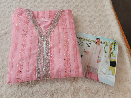 Pakistani Stitched Embroidery Party Wear Dresses Ready To Ship