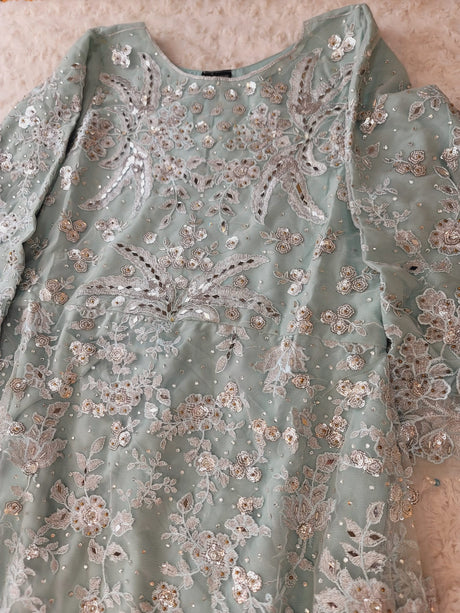 Pakistani Stitched Embroidery Party Wear Dresses Ready To Ship