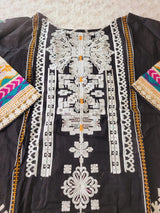 Pakistani Stitched lawn Embroidered Salwar kameez ready to ship