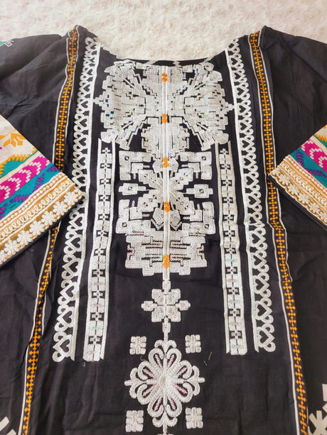 Pakistani Stitched lawn Embroidered Salwar kameez ready to ship