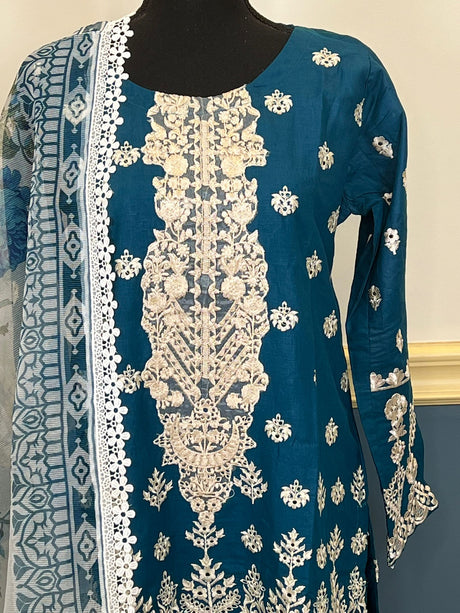 Luxury lawn with Cotton dupatta Ready To Ship