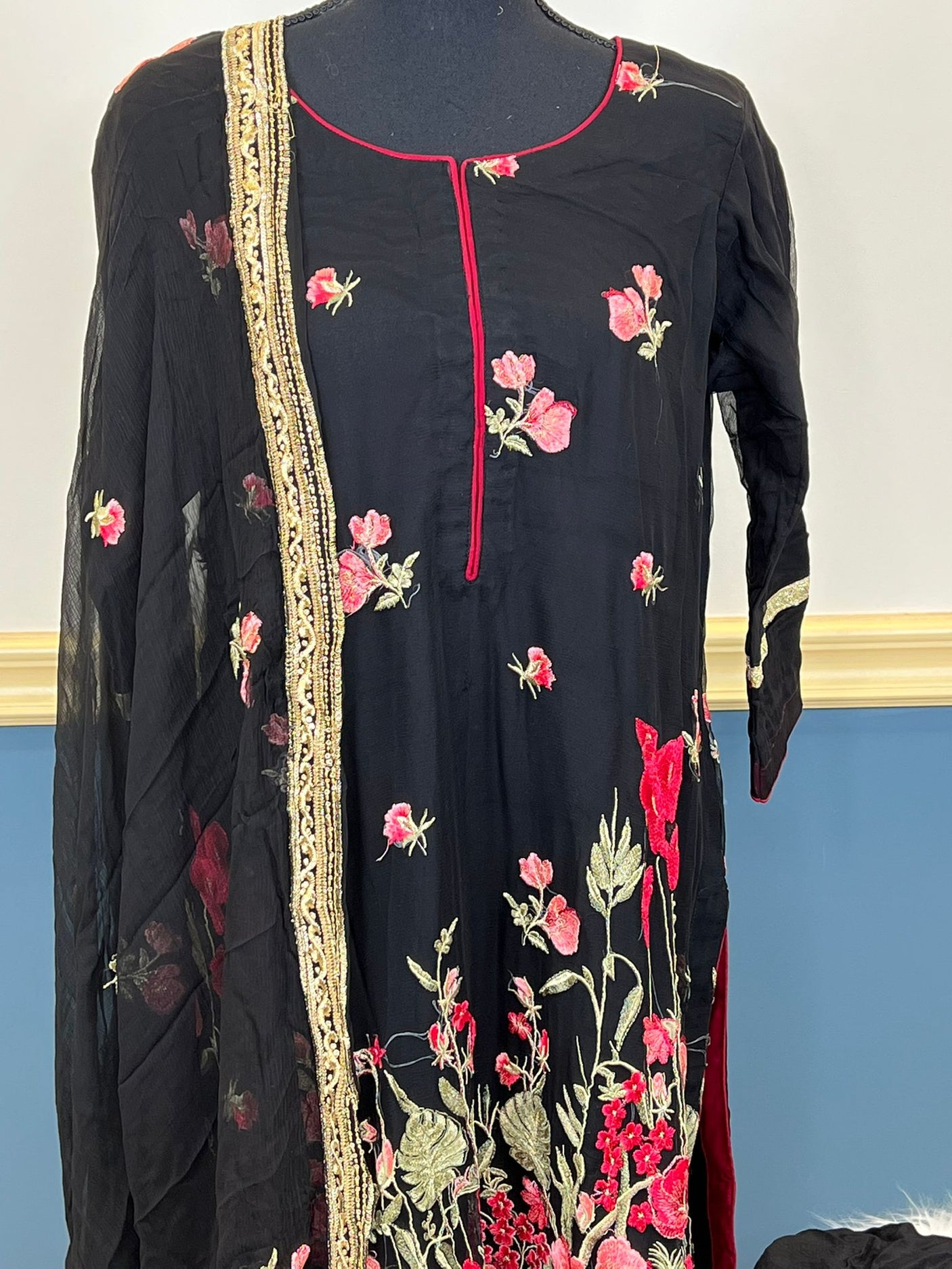 Pakistani Stitched Embroidery Party Wear Dresses Ready To Ship