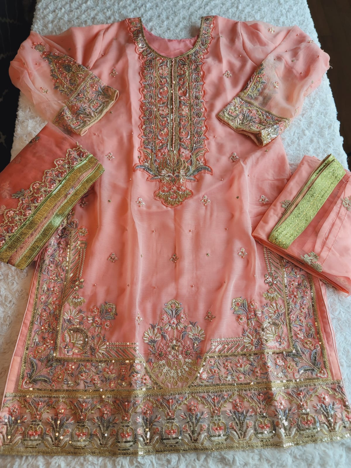Pakistani Stitched Embroidery Party Wear Dresses Ready To Ship