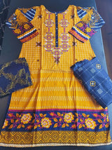 Pakistani Linen Embroidered Salwar kameez Ready To Ship