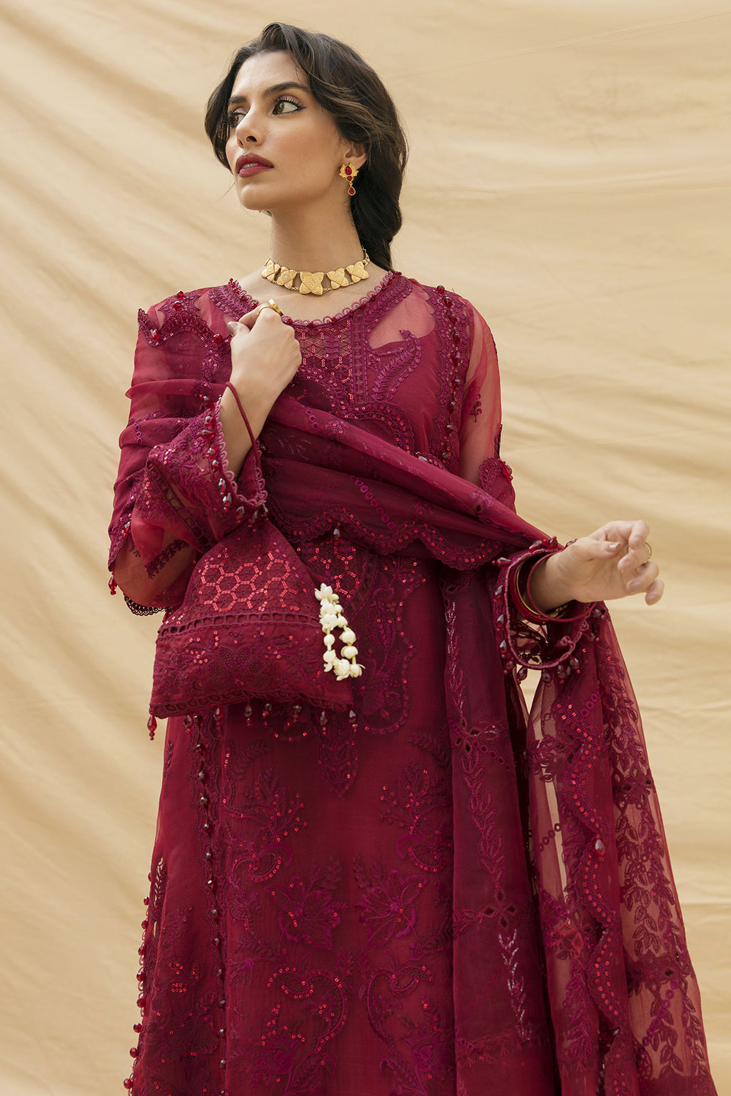 Dhoop Kinara By Afrozeh Embroidered Chiffon Collection