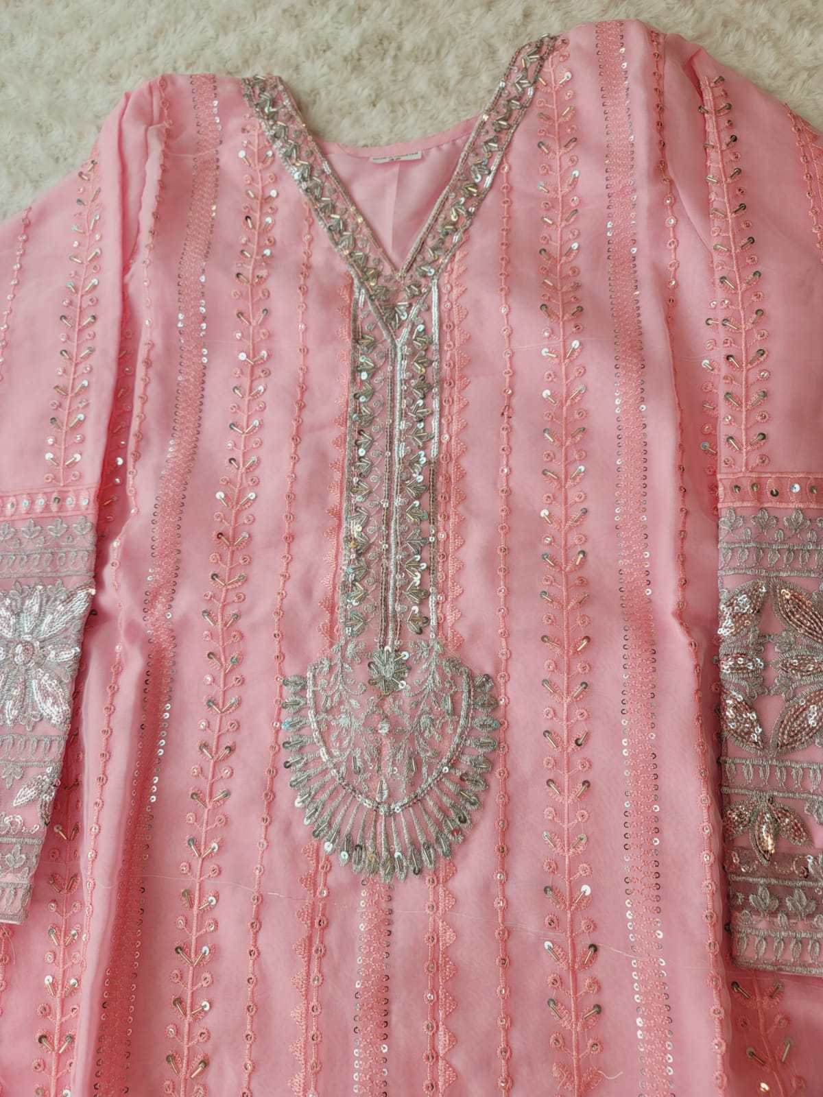 Pakistani Stitched Embroidery Party Wear Dresses Ready To Ship