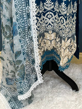 Luxury lawn with Cotton dupatta Ready To Ship