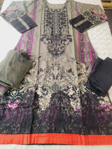 Pakistani Stitched lawn Embroidered Salwar kameez ready to ship