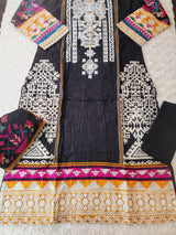 Pakistani Stitched lawn Embroidered Salwar kameez ready to ship