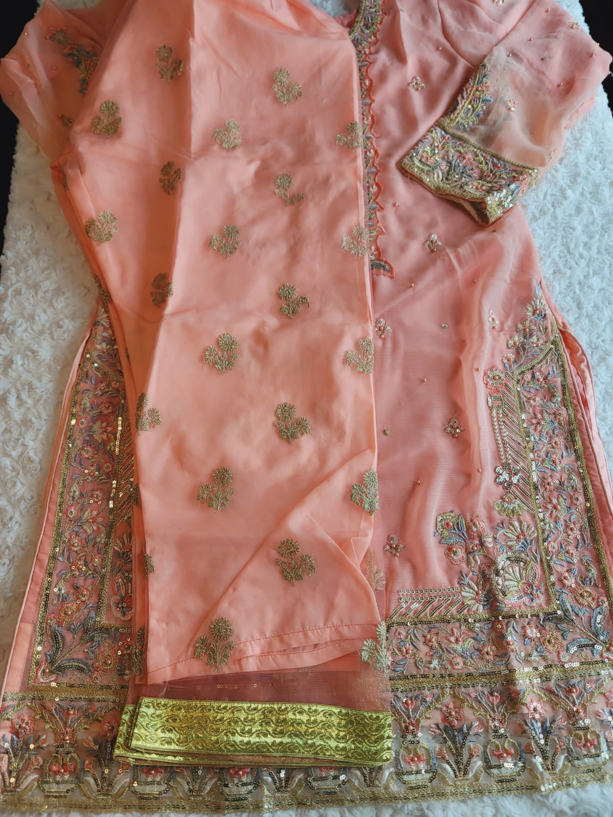 Pakistani Stitched Embroidery Party Wear Dresses Ready To Ship