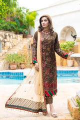Mizka by Mi-Creation Luxury  Embroidered Chiffon Collection-100% Original