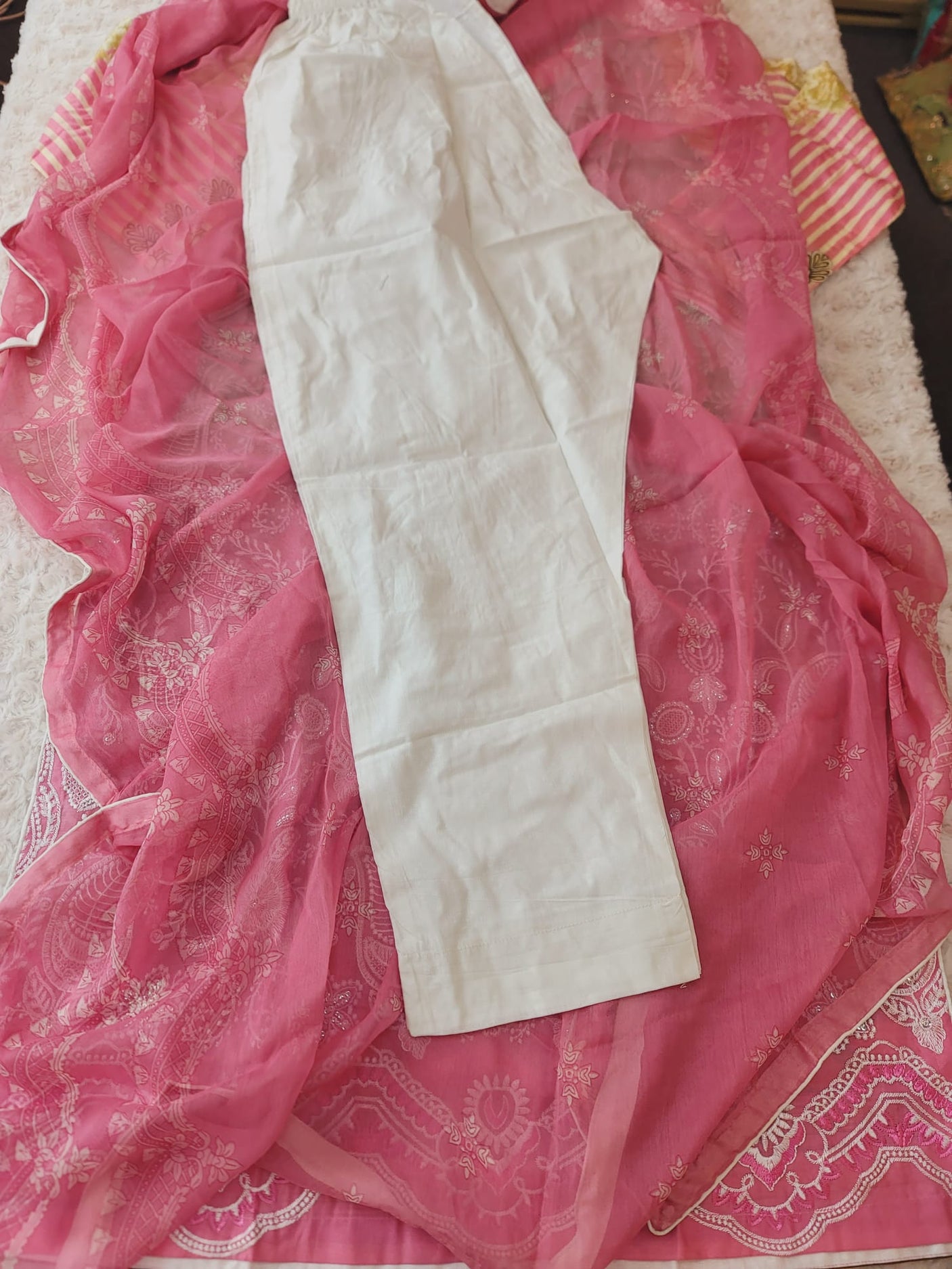 Pakistani Stitched lawn Embroidered Salwar kameez ready to ship