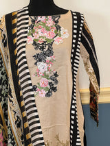 Indian Cotton Stitched Embroidery Suit Ready To Ship