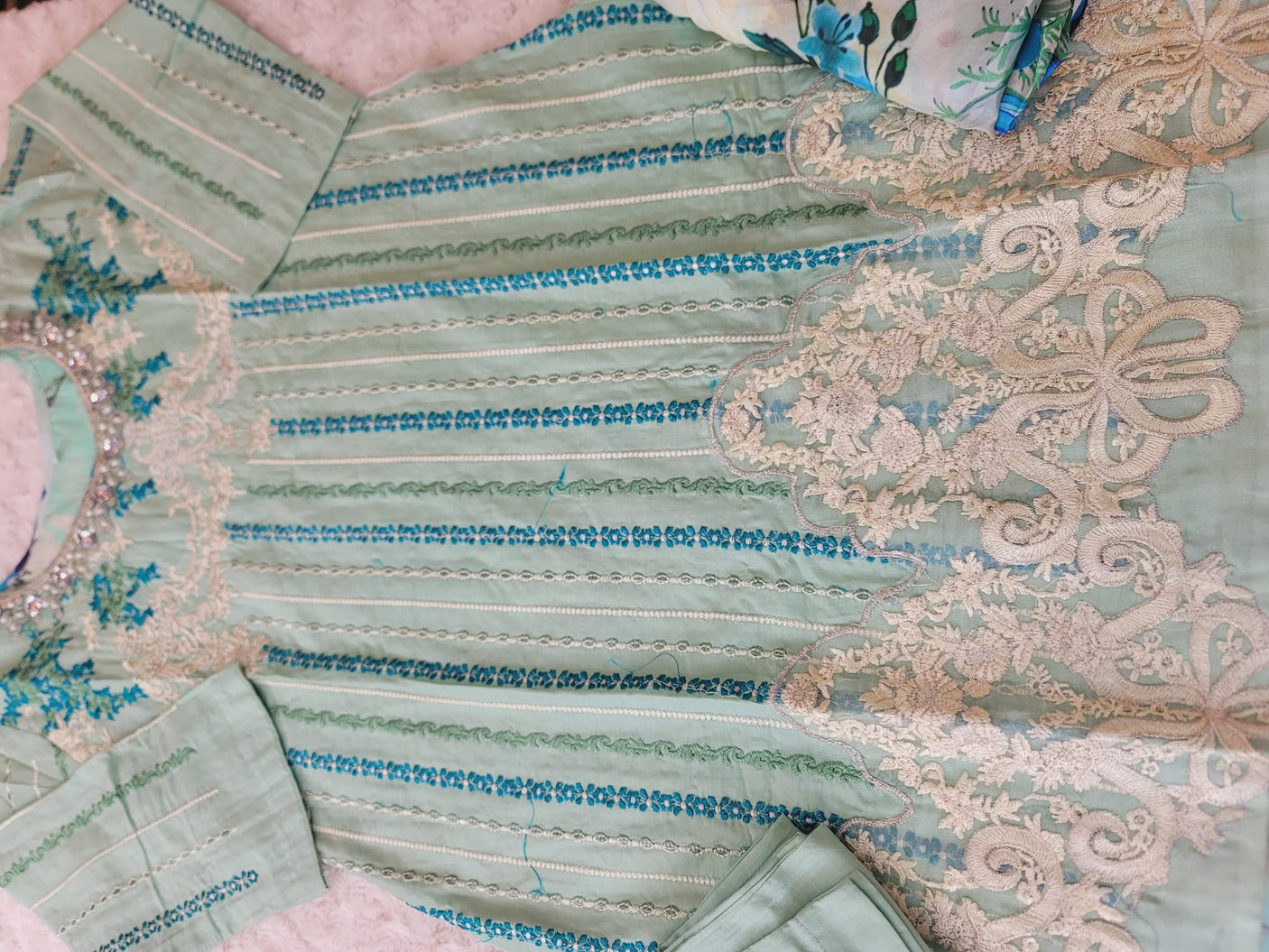 Pakistani Stitched Embroidered luxury lawn Dresses Ready To Ship