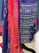 Pakistani Stitched lawn Embroidered Salwar kameez ready to ship