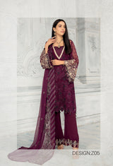 Zuha By Zylish Book Chiffon Collection -100% Original Guaranteed