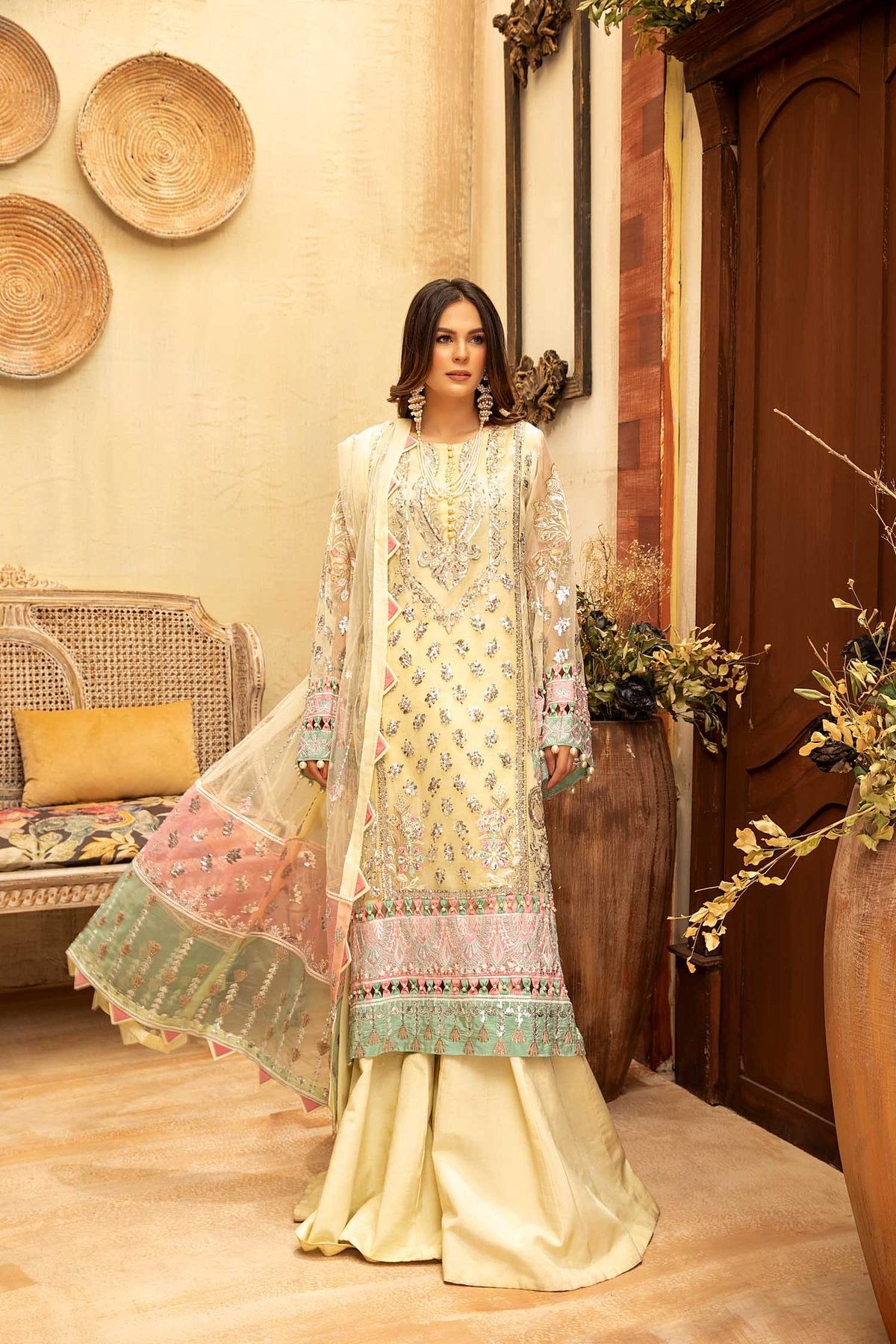 Lamore Organza Collection by Adan’s Libas Chiffon Collection 2021 -100% Original Guaranteed