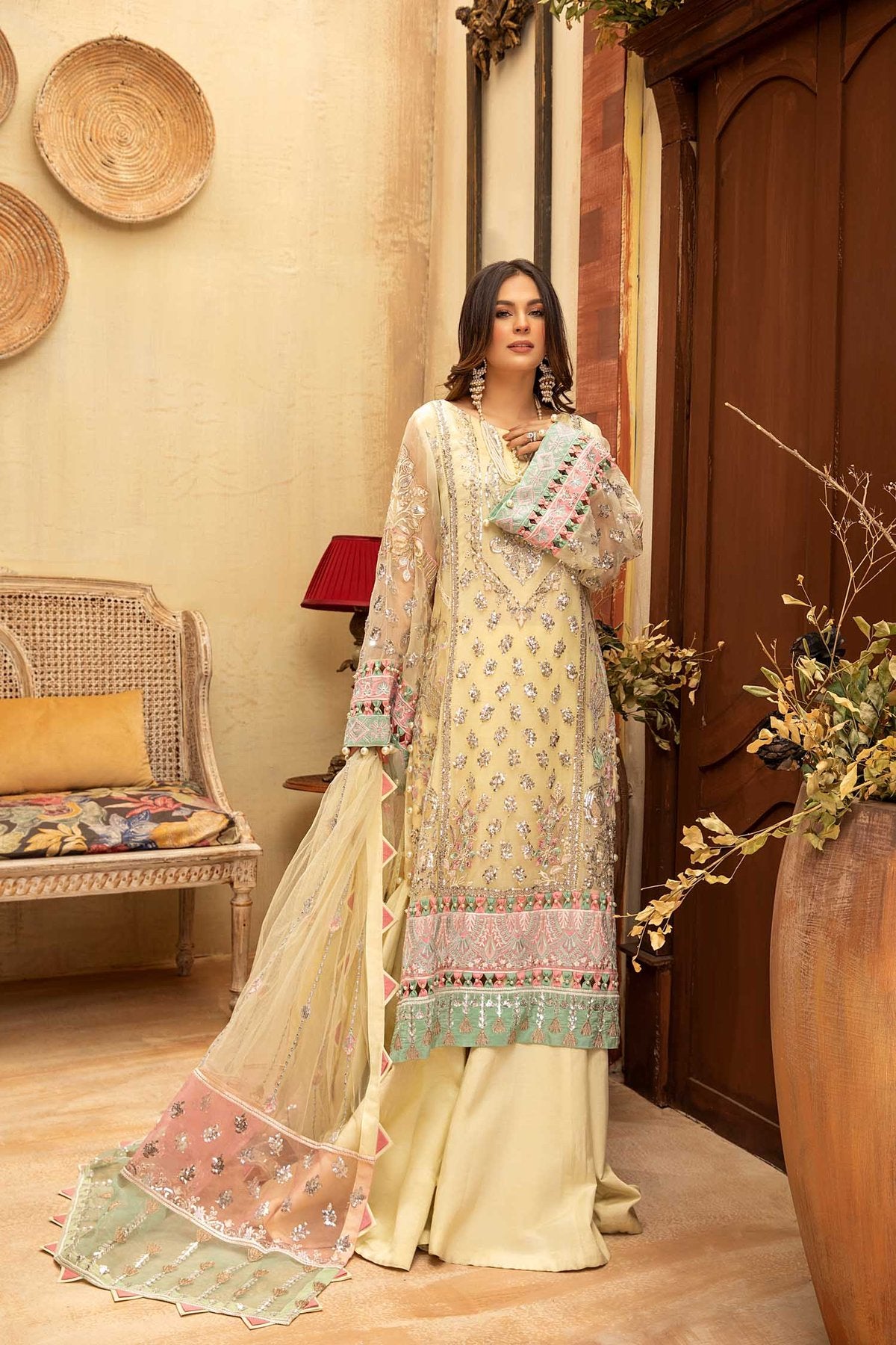 Lamore Organza Collection by Adan’s Libas Chiffon Collection 2021 -100% Original Guaranteed