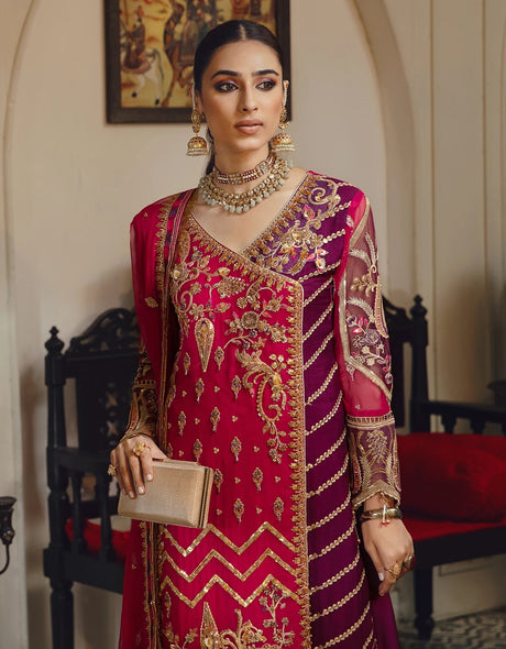 Belle Robe by Emaan Adeel Luxury Chiffon Embroidered Collection 2021 100% Original Guaranteed
