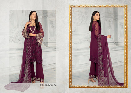 Zuha By Zylish Book Chiffon Collection -100% Original Guaranteed