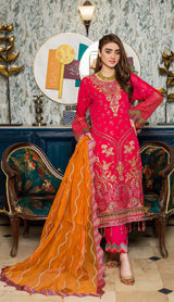 Zainab Fazlani Luxury Embrodered chiffon Collection 100% Original