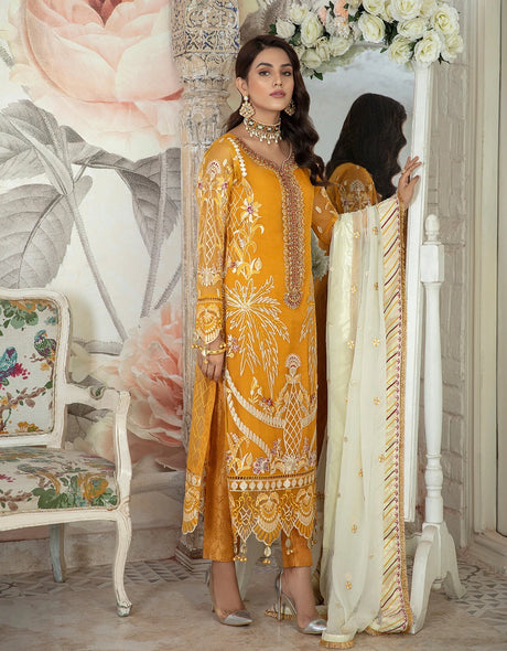 Le Festa by Emaan Adeel Chiffon Collection -100% Original Guaranteed