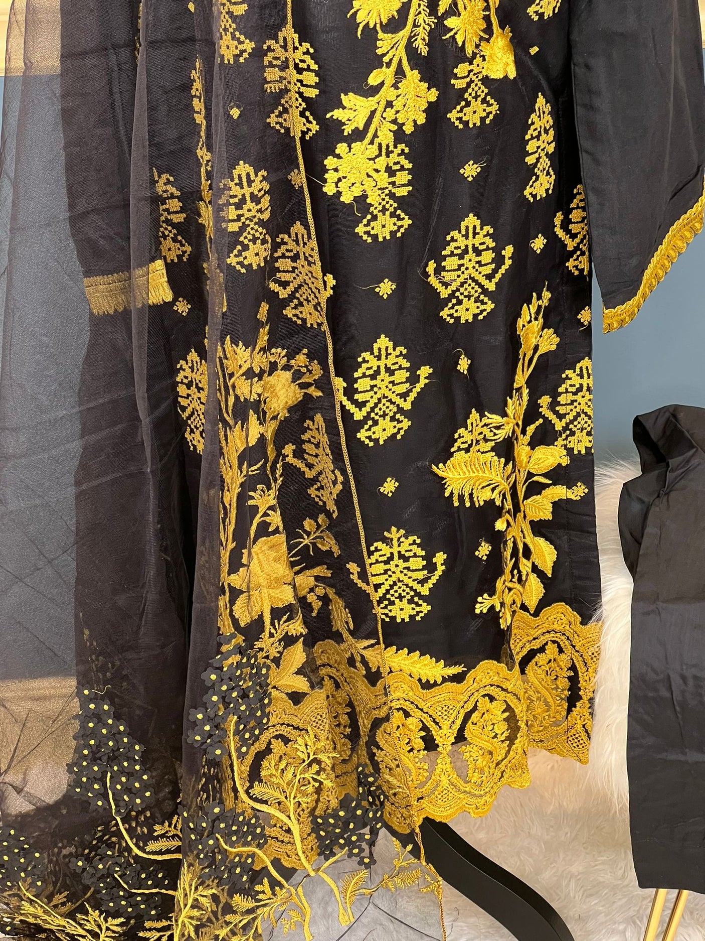 Pakistani Stitched Embroidery Party Wear Dresses Ready To Ship