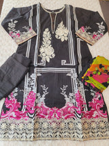 Pakistani Stitched lawn Embroidered Salwar kameez ready to ship