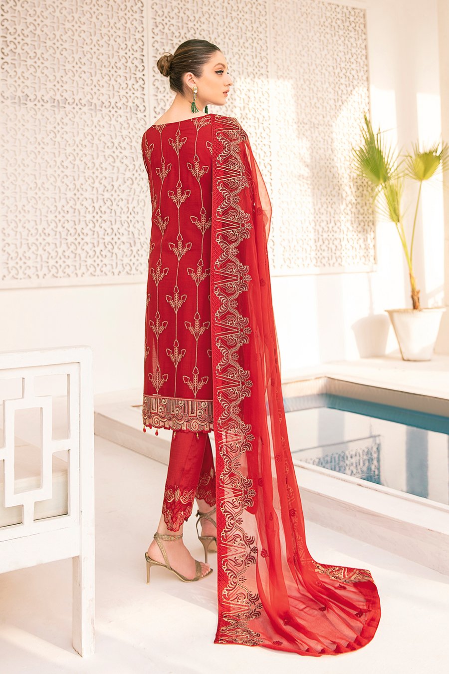 Minhal Luxury Chiffon Embroidered 2021 -100% Original Guaranteed
