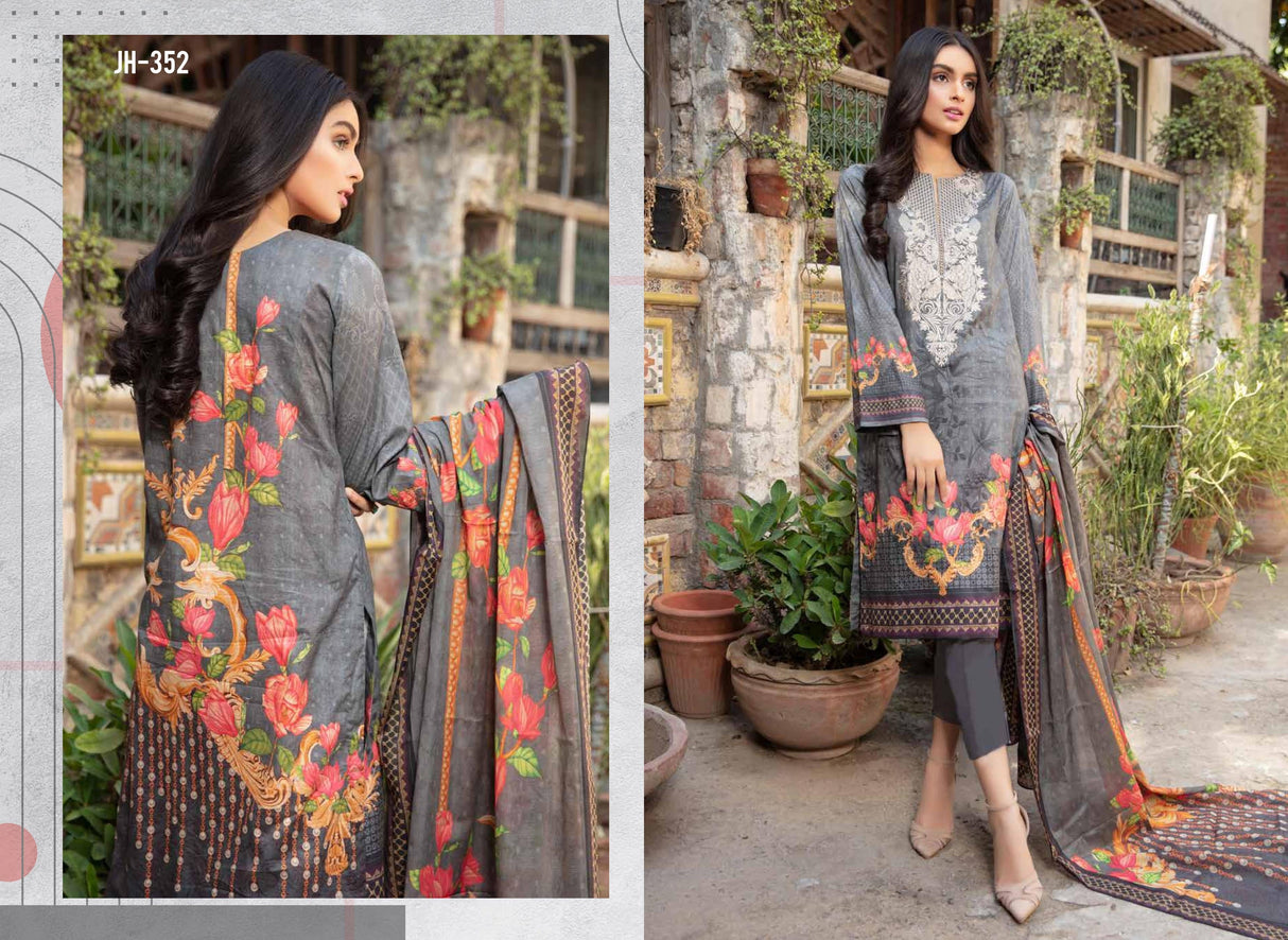 Johra AniQ Lawn Embroidered 2021 Collection -100% Original Guaranteed