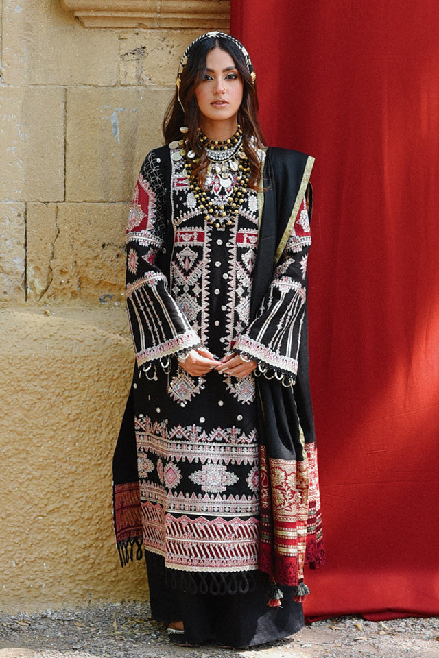 Qalamkar Kashaf Luxury Embroidered Shawl Collection 2022 - 100% Original