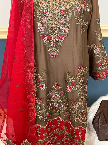 Pakistani Embroidered Party wear  Ready To Ship