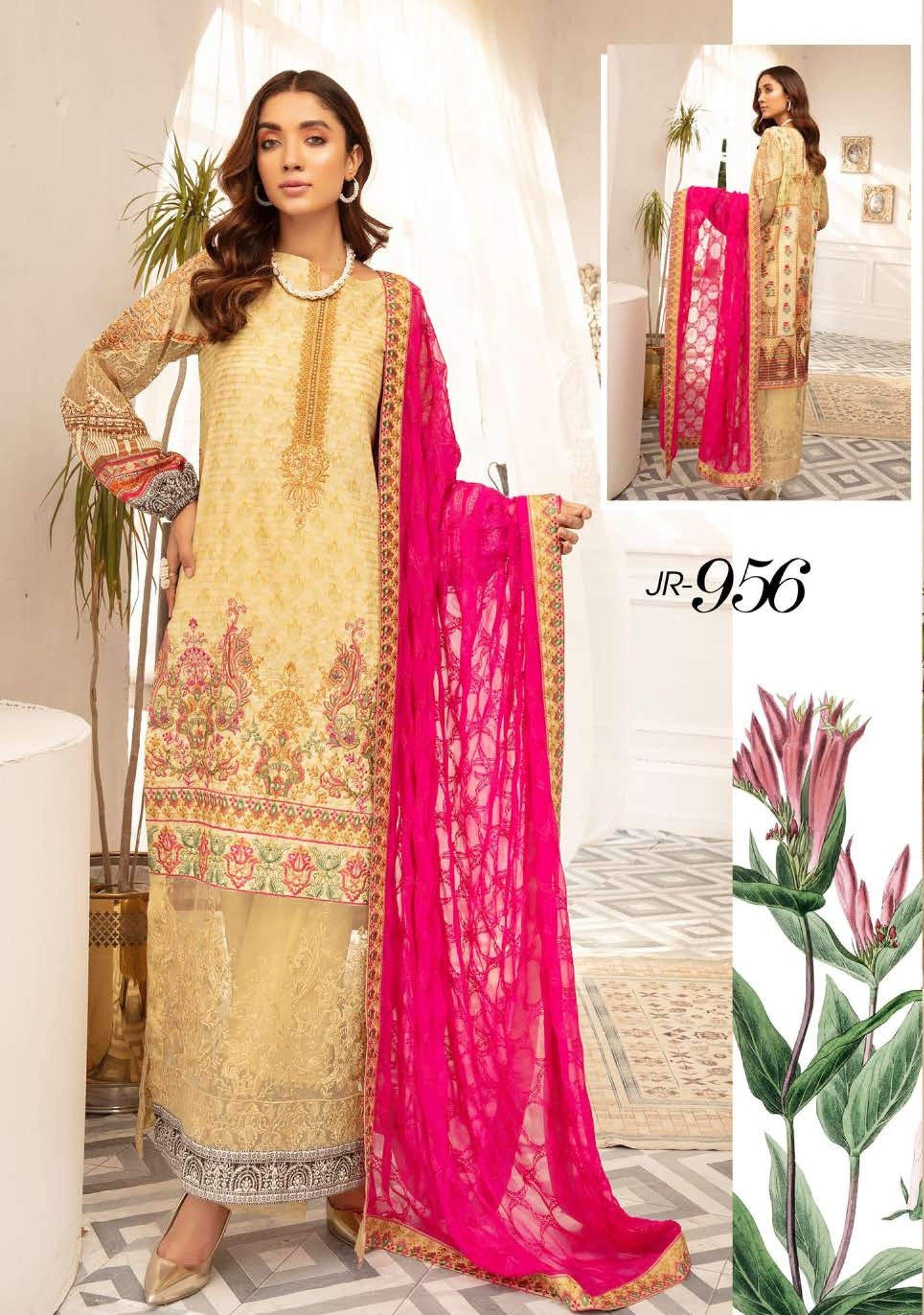 SELENA by Johra Embroidered Lawn Collection 100% Original