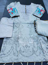 Pakistani Stitched Embroidery Lawn Suit Ready To Ship