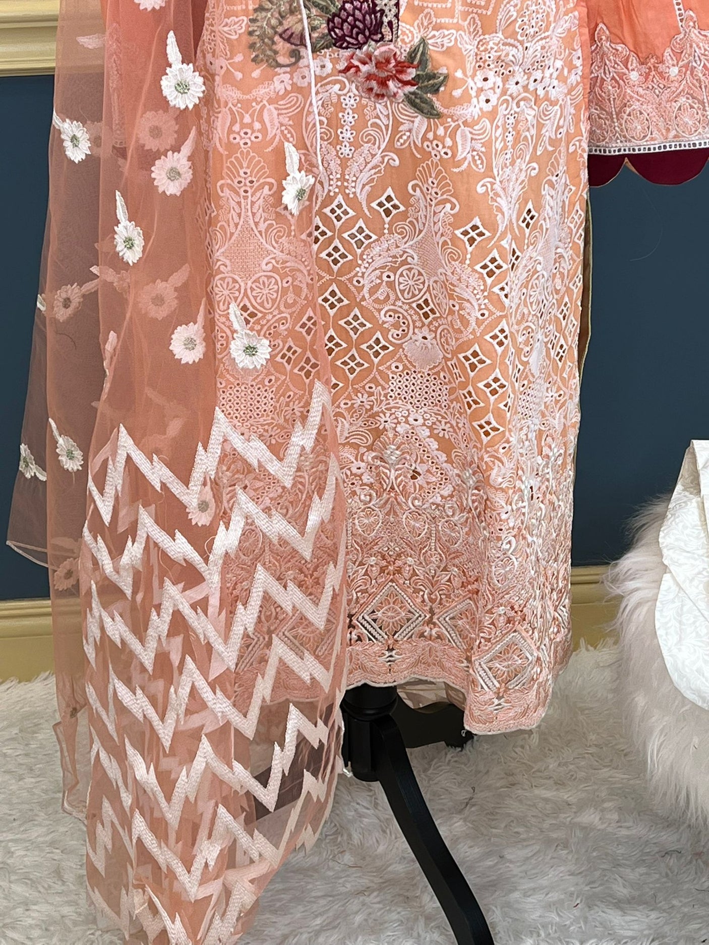 Pakistani Stitched Embroidery Party Wear Dresses Ready To Ship