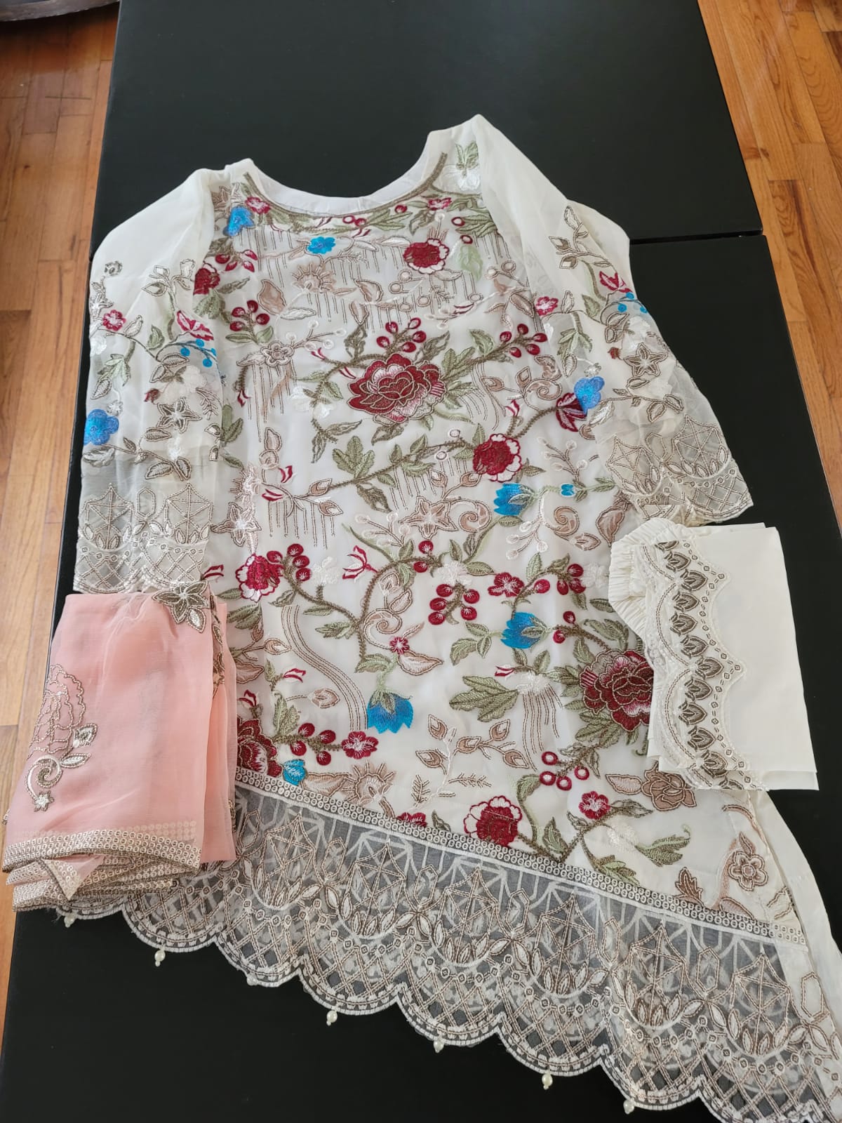 Pakistani Stitched Embroidery Party Wear Dresses Ready To Ship