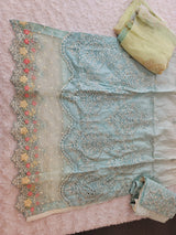 Pakistani Stitched lawn Embroidered Salwar kameez ready to ship
