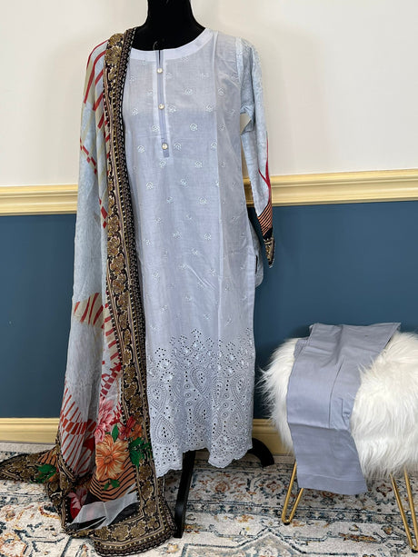Luxury Embroidered lawn Ready To Ship