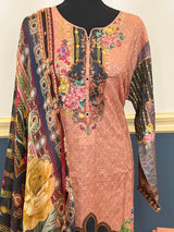 Pakistani Stitched Embroidery luxury  lawn Dresses Ready To Ship