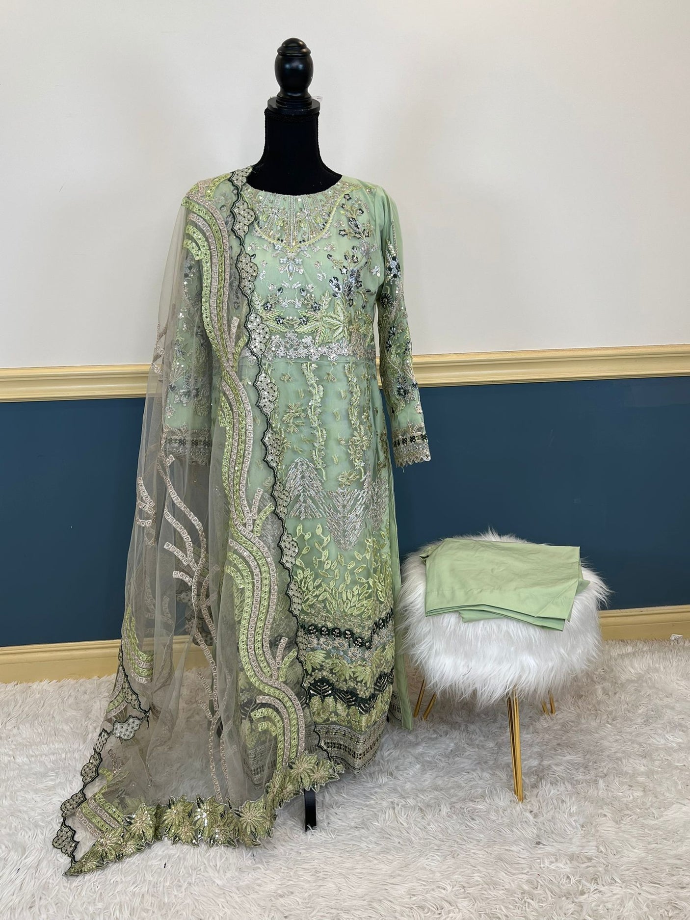 Pakistani Embroidered Party wear  Ready To Ship