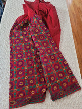 Free size silk phulkari salwer