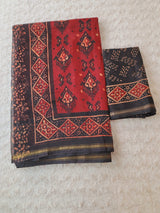 Soft digital printed linen saree