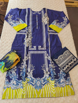 Pakistani Stitched lawn Embroidered Salwar kameez ready to ship