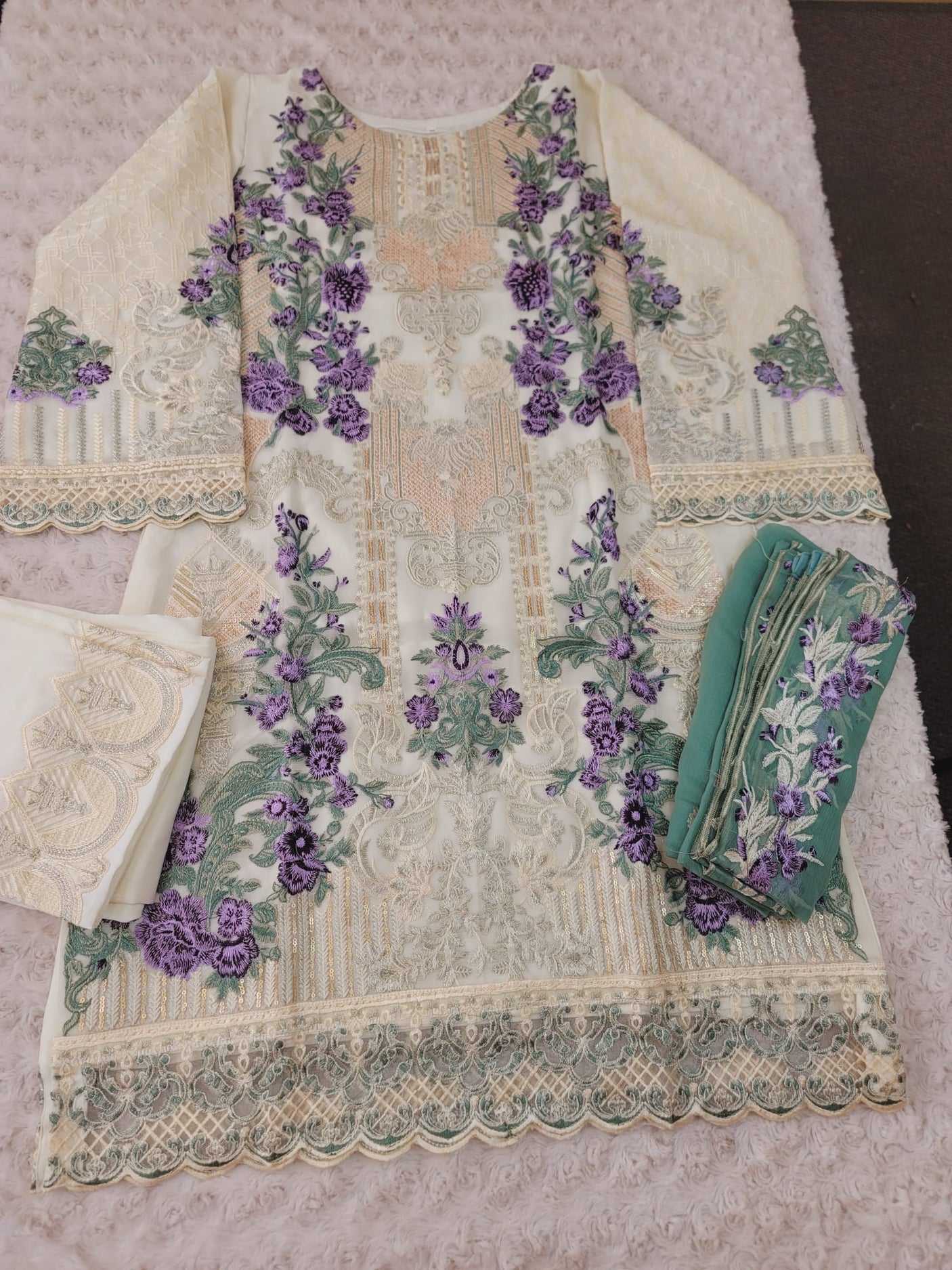 Pakistani Stitched Embroidery Party Wear Dresses Ready To Ship