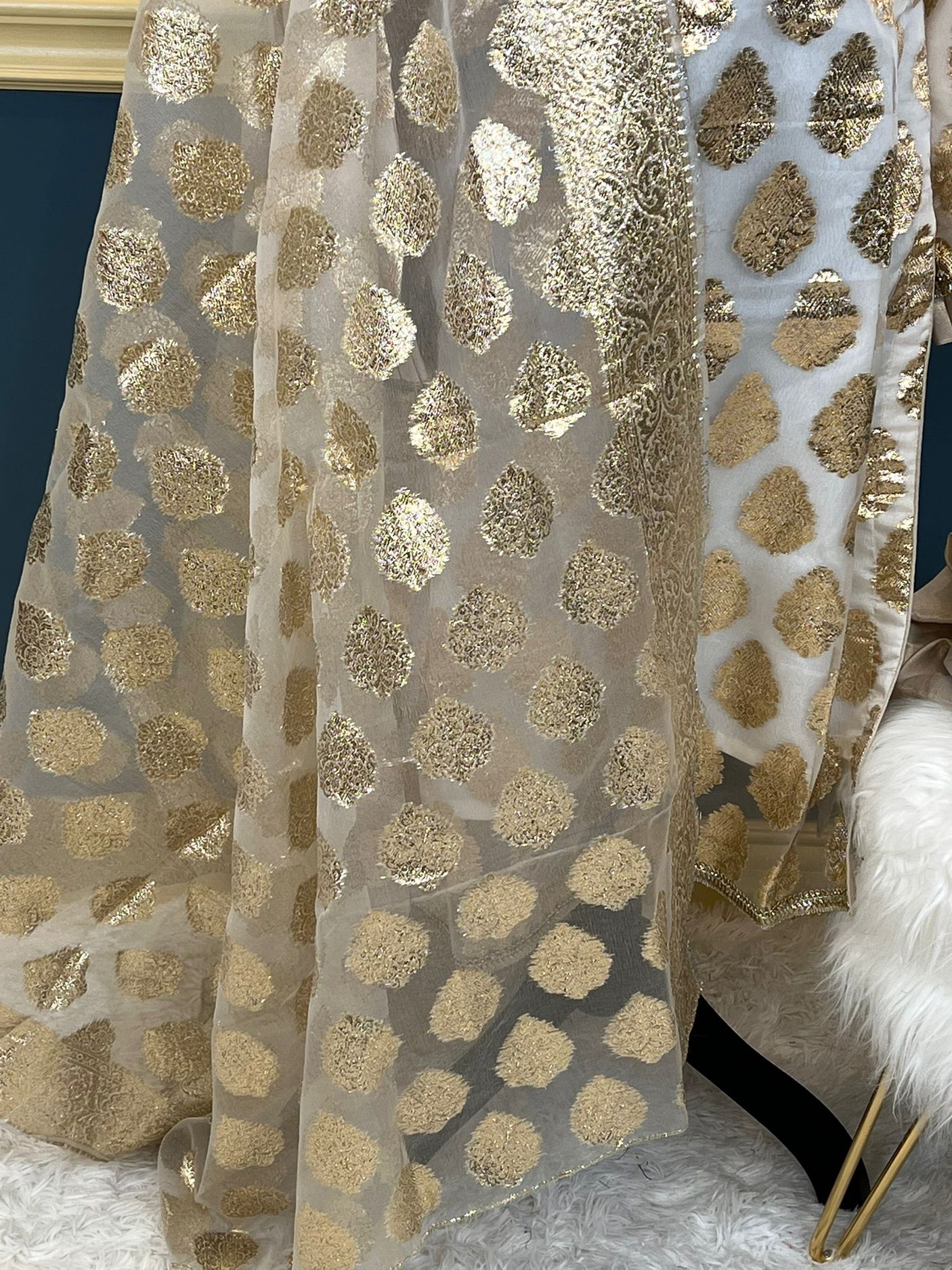 Pakistani boutique collection, Pure organza banarosi