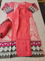 Pakistani Stitched lawn Embroidered Salwar kameez ready to ship