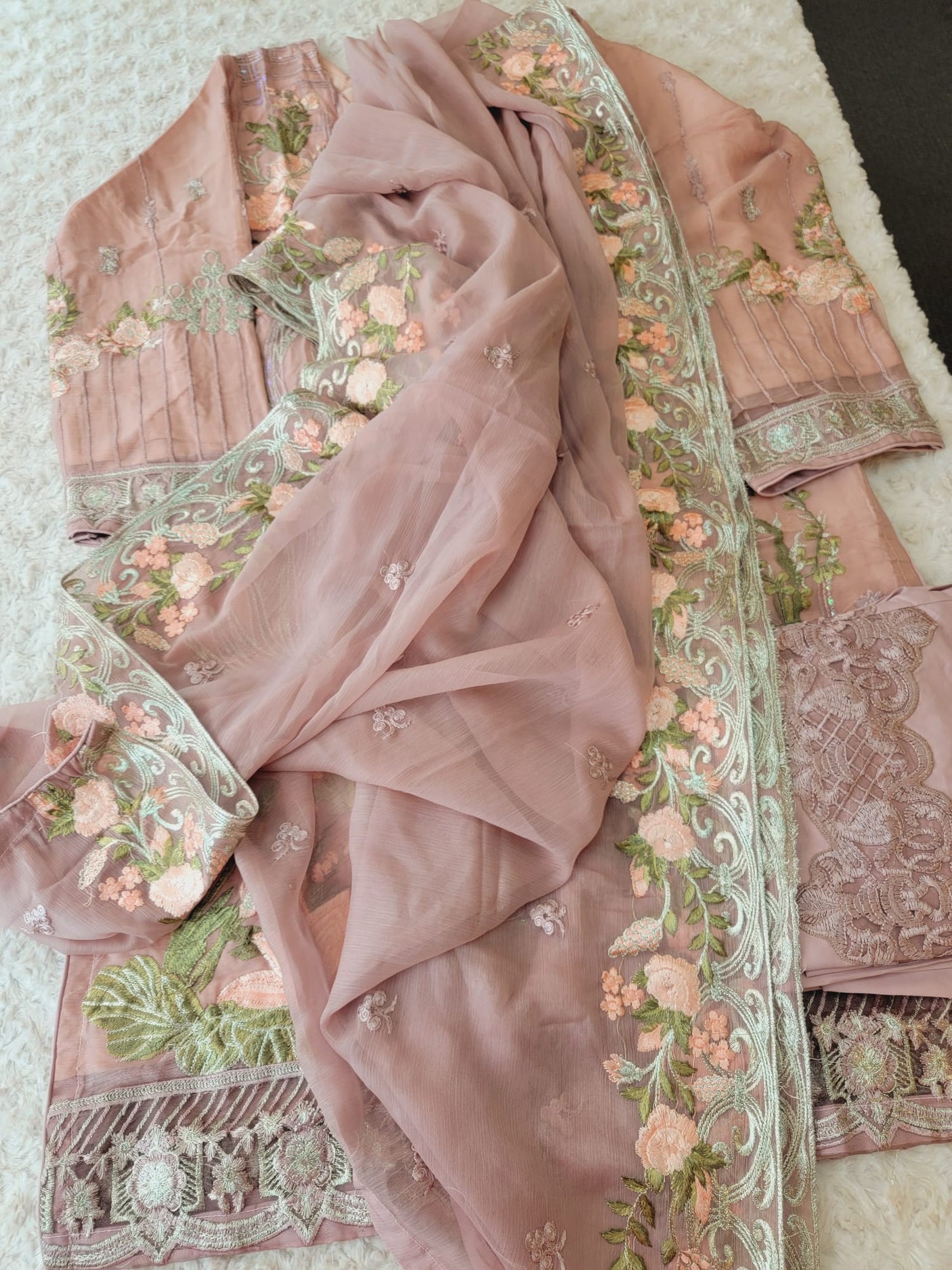 Pakistani Stitched Embroidery Party Wear Dresses Ready To Ship