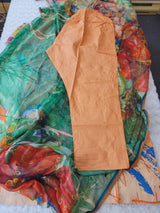 Pakistani Stitched lawn Embroidered Salwar kameez ready to ship