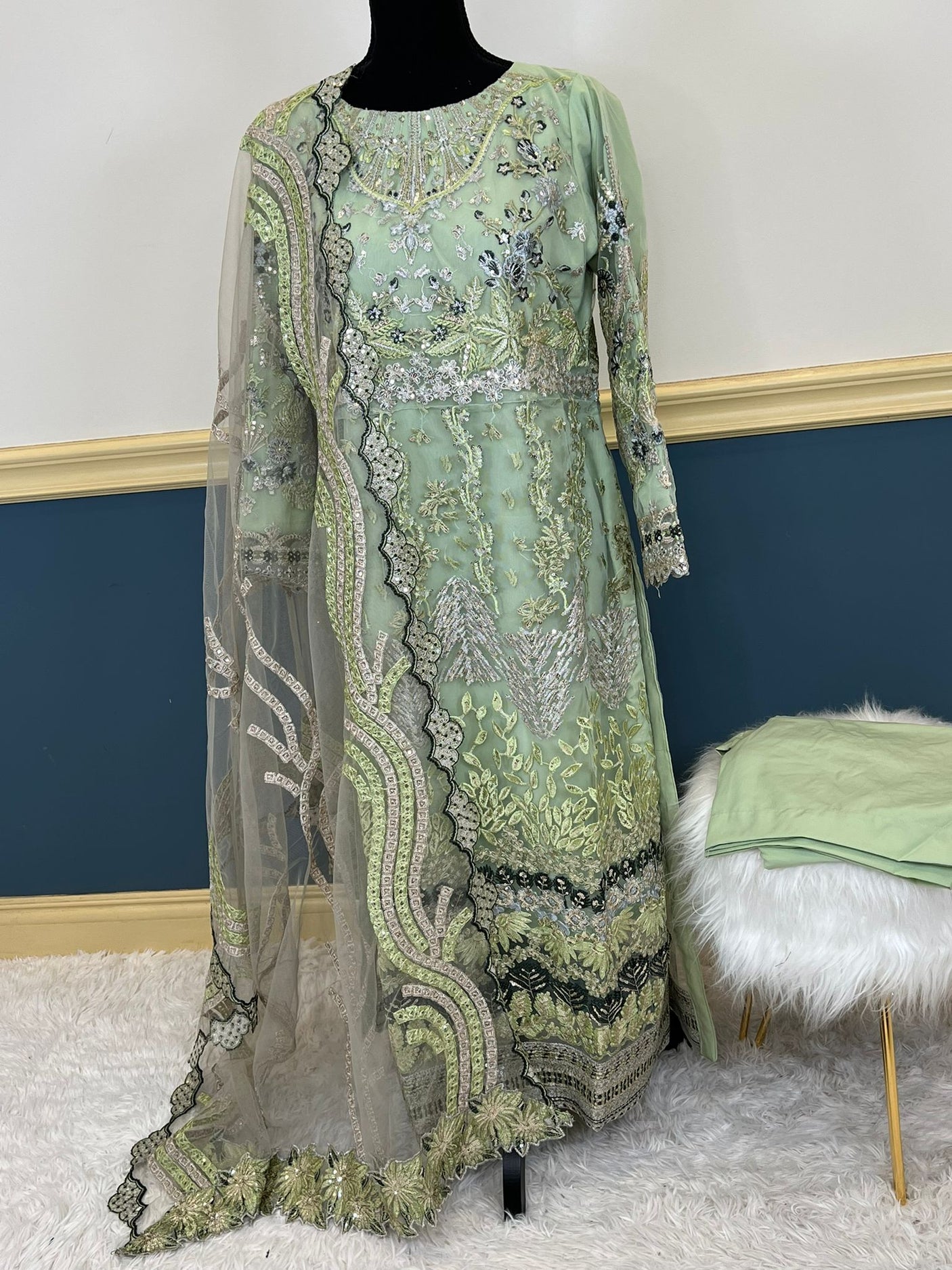 Pakistani Embroidered Party wear  Ready To Ship