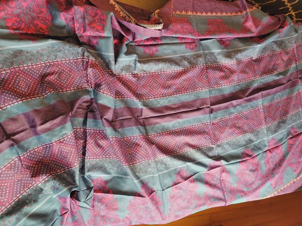 Pakistani Linen Embroidered Salwar kameez Ready To Ship